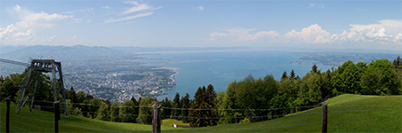 Panorama Bodensee vom Pfänder aus gesehen