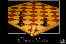 Schachbrett-Motiv: Schachmatt