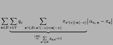 % latex2html id marker 32894
$\displaystyle \sum\limits_{{\mathbf{x}}\in
E}\unde...
...^\prime}=1}
\bigl\vert\,\alpha_{n,\,{\mathbf{x}}}
-\pi_{{\mathbf{x}}}\bigr\vert$