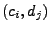 $ (c_i,d_j)$