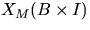 $X_M (B \times I)$