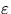 $\varepsilon$