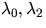 $\lambda_0, \lambda_2$