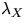 $\lambda_X$