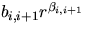 $b_{i,i+1}r^{\beta_{i,i+1}}$