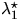 $\lambda_1^{\star}$