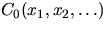 $C_0(x_1,x_2,\ldots)$
