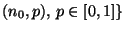 $ (n_0,p),\,p\in[0,1]\}$