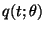 $ q(t;\theta)$
