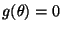 $ g(\theta)=0$