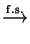 $\displaystyle \stackrel{{\rm f.s.}}{\longrightarrow}$