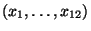 $ (x_1,\ldots,x_{12})$
