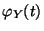 $ \varphi_Y(t)$