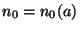 $ n_0=n_0(a)$
