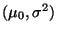 $ (\mu_0,\sigma^2)$
