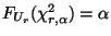 $ F_{U_r}(\chi^2_{r,\alpha})=\alpha$