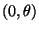 $ (0,\theta)$