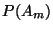 $\displaystyle P(A_m)$
