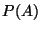 $\displaystyle P(A)$