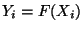 $ Y_i=F(X_i)$