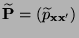 $ \widetilde{\mathbf{P}}=(\widetilde p_{{\mathbf{x}}{\mathbf{x}}^\prime})$