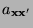 $\displaystyle a_{{\mathbf{x}}{\mathbf{x}}^\prime}$