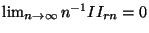 $ \lim_{n\to\infty} n^{-1} II_{rn}=0$