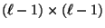 $ (\ell-1)\times(\ell-1)$