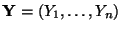 $ {\mathbf{Y}}=(Y_1,\ldots,Y_n)$