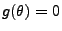 $ g(\theta)=0$