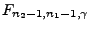 $ F_{n_2-1,n_1-1,\gamma}$