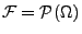 $ \mathcal{F}=\mathcal{P}(\Omega)$