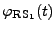 $\displaystyle \varphi_{\rm RS_1}(t)$