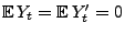 $ {\mathbb{E}\,}Y_t={\mathbb{E}\,}
Y_t^\prime=0$