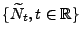 $ \{\widetilde N_t,t\in\mathbb{R}\}$