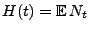 $ H(t)={\mathbb{E}\,}N_t$