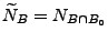 $ \widetilde N_B=N_{B\cap B_0}$