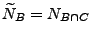 $ \widetilde
N_B=N_{B\cap C}$