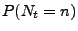 $\displaystyle P(N_t = n)$