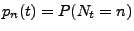 $ p_n(t) = P(N_t = n)$