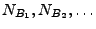 $ N_{B_1},N_{B_2},\ldots$