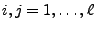 $ i,j=1,\ldots,\ell$