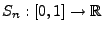 $ S_n:[0,1]\to\mathbb{R}$