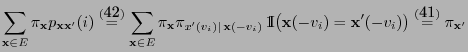 % latex2html id marker 37744
$\displaystyle \sum\limits_{{\mathbf{x}}\in E} \pi_...
...\prime(-v_i)\bigr)
\stackrel{(\ref{hil.equ.for})}{=}
\pi_{{\mathbf{x}}^\prime}
$