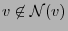 $ v\not\in \mathcal{N}(v)$