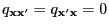 $ q_{{\mathbf{x}}{\mathbf{x}}^\prime}=q_{{\mathbf{x}}^\prime{\mathbf{x}}}=0$