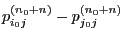 $\displaystyle p_{i_0j}^{(n_0+n)}-p_{j_0j}^{(n_0+n)}$