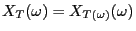 $\displaystyle X_T(\omega)=X_{T(\omega)}(\omega)$