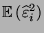 $ {\mathbb{E}\,}(\widehat\varepsilon _i^2)$