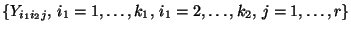 $ \{Y_{i_1i_2j},\,
i_1=1,\ldots,k_1,\,i_1=2,\ldots,k_2,\, j=1,\ldots,r\}$